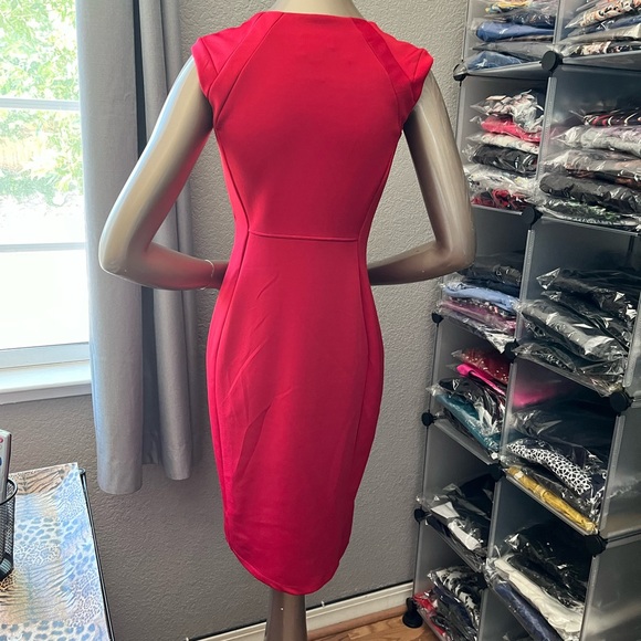 Enfocus Studio Red Bodycon Cocktail/Party Dress - Picture 6 of 8